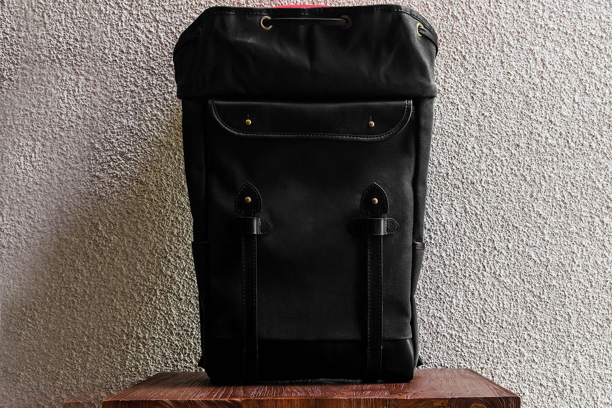 Daypack/Black - Waxed Twill