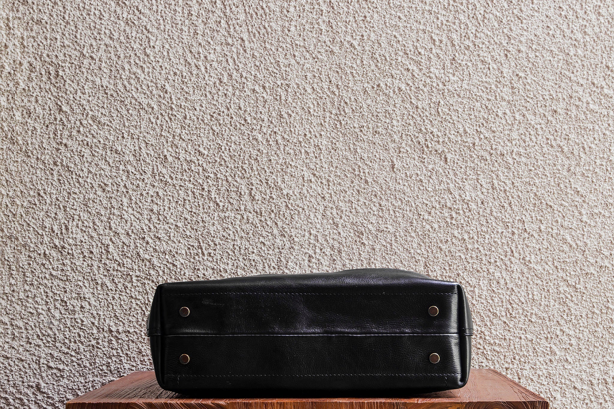 Slim Tote/Black - Waxed Twill